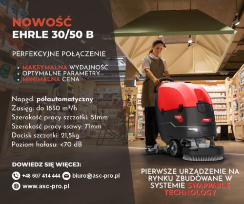 Szorowarka do podłóg Ehrle 30/50 B - obrazek 2