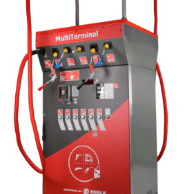 MultiTerminal EHRLE umożliwia klientom komfortowe i dokładne czyszczenie i pielęgnację wnętrza pojazdów oraz daje możliwość uzupełnienia powietrza w kołach.