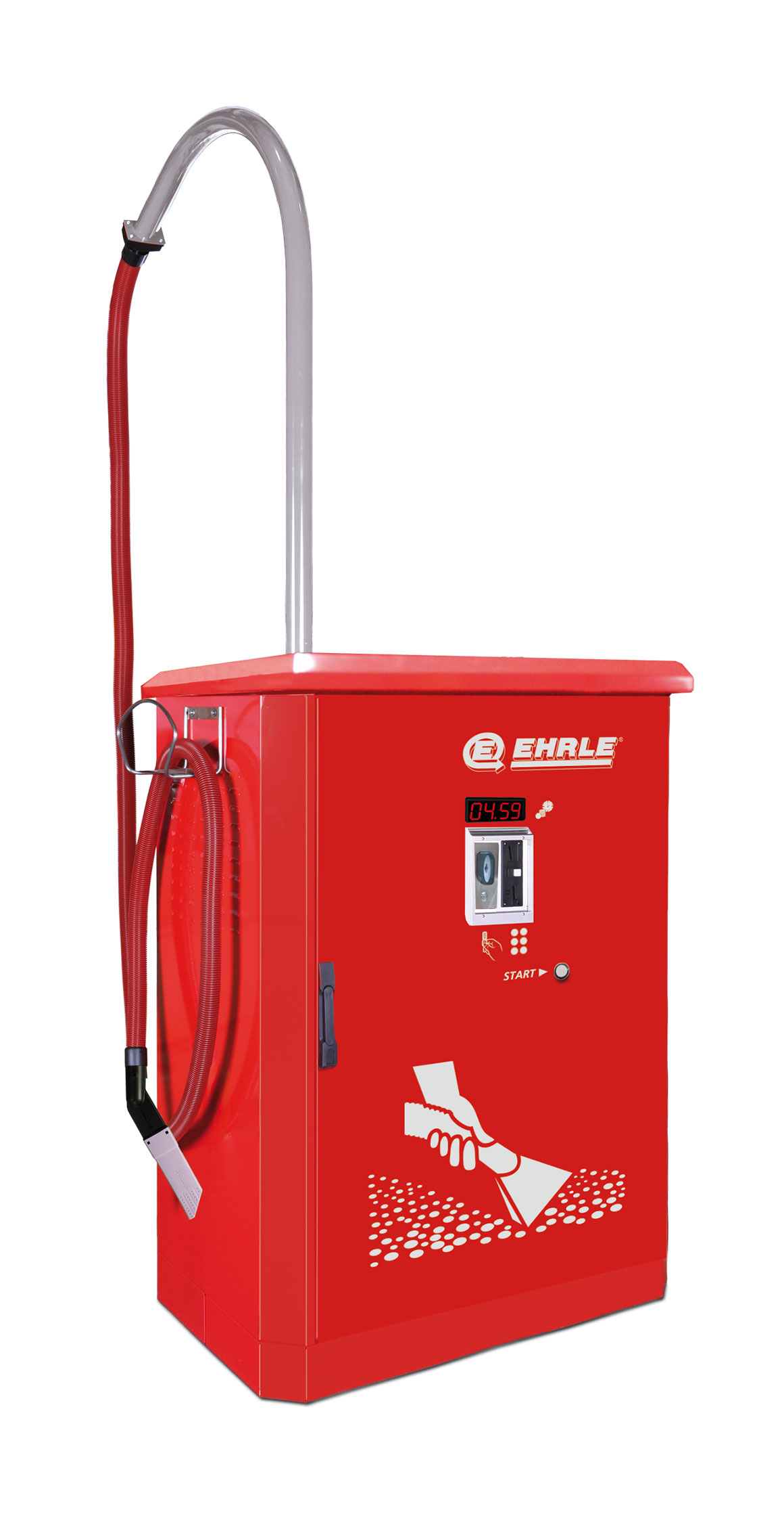 Odkurzacze samoobsługowe Ehrle oferują swobodę i elastyczność w czyszczeniu wnętrza pojazdu w dowolnym czasie. Odkurzacze stacjonarne EHRLE są niezawodne.