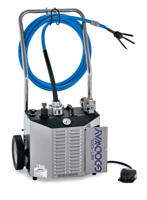 Urządzenie do czyszczenie rur, zasilane sprężonym powietrzem AWT-100X to najpotężniejsze i najbardziej wszechstronne urządzenie w historii.