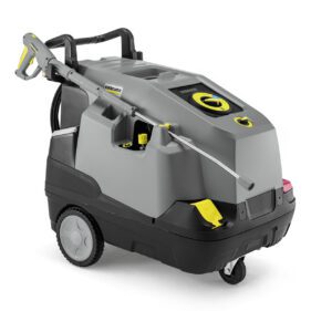 Jednofazowe urządzenie wysokociśnieniowe z podgrzewaniem wody HDS 6/15 C w klasie kompaktowej z 3-tłokową pompą osiową, trybem eco!efficiency,