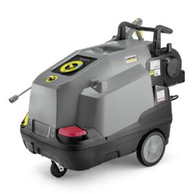HDS 6/15 CXA z podgrzewaniem wody w klasie kompaktowej z trybem eco!efficiency i automatycznym bębnem zawierającym 15-metrowy wąż wysokociśnieniowy Ultra Guard.