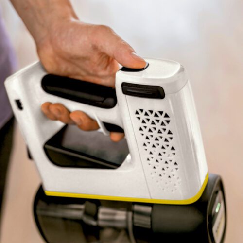 Odkurzacz VC 4 Cordless wyróżnia się na tle konkurencji niską masą, bezworkowym systemem filtracji oraz wysoką mocą zasysania.