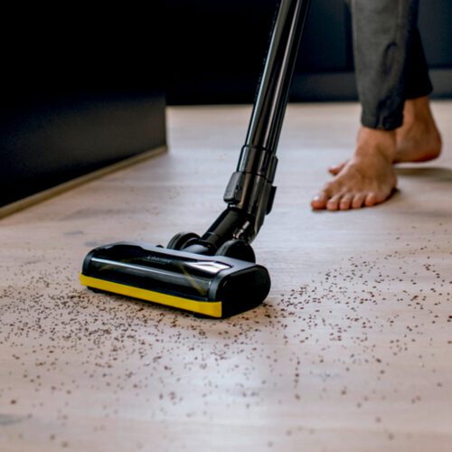 Odkurzacz VC 4 Cordless wyróżnia się na tle konkurencji niską masą, bezworkowym systemem filtracji oraz wysoką mocą zasysania.