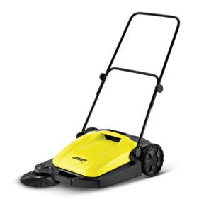 Zamiatarka o szer. roboczej 550 mm, z 16-litrowym zbiornikiem na zanieczyszczenia i szczotką boczną. Przeznaczona do powierzchni 30 m² lub większych.